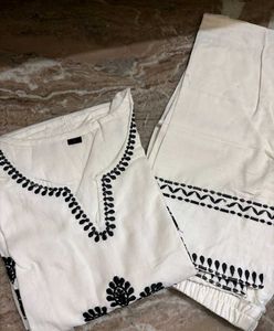 Heavy Embroidered Kurta With Pants