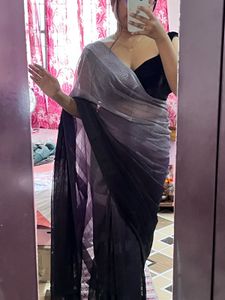 Beautiful Ombre Saree With Blouse Piece
