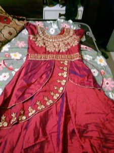 Elegant Embroidered Ethnic Gown