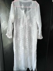 White Chikankari Kurti