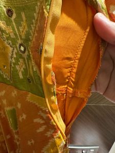 Elegant Ethnic Gown - Patola print.