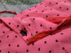 Pink printed plazzos 🩷