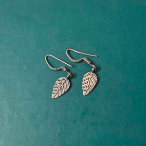 92.5 Silver Leaf Earrings