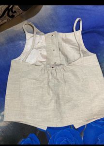 Gray Buttoned waistcoat