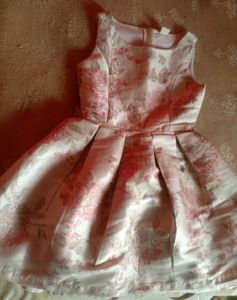 Girls Pink Floral Party Dress