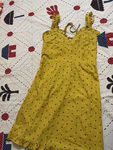 Yellow Polka Dot Sundress