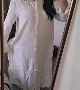 Patterned Oversized Shirt