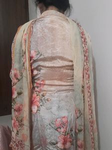 Suit With dupatta and Pant Plazo