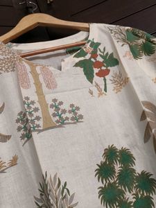 Garden Breeze White Botanical Cotton Co-ord Set