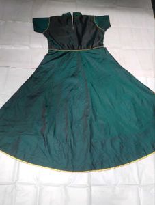 Emerald Green Embroidered Dress