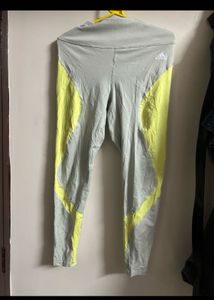 Adidas Grey & Yellow Leggings