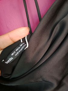 Satin Halterneck Ruched Mini Dress