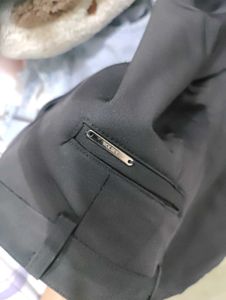 Black Straight Leg Trousers