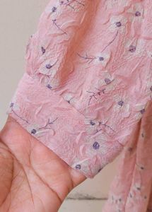 Floral Top - Crushed Material