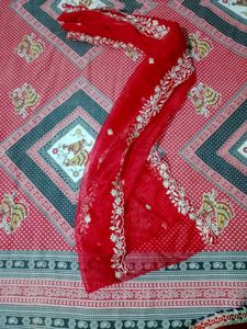 Elegant Red Ethnic Gown