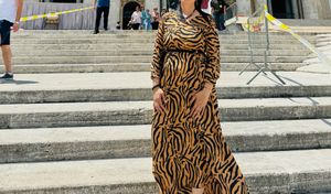 Tiger Print Dress.!