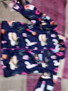 Cute Printed Pajama Set