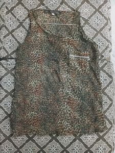 ZARA LEOPARD TOP