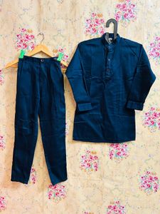 🇳🇿💫💗Boys&#39; Navy Blue Kurta Set