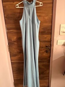 Little Mistress Light Blue Maxi Dress