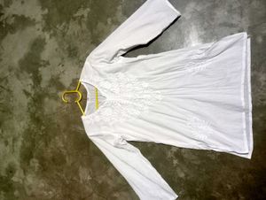 White Embroidered Top