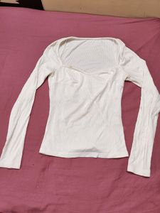 Urbanic White Fitted Top