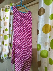Pink Striped Kurta Set