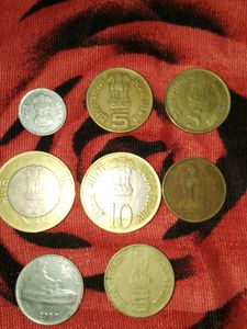 Indian Coin Collection 8 Coins