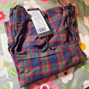 New Tokyo Talkies Navy Checked Top