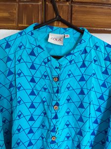 Blue Kurti Set