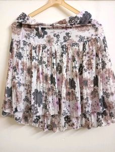 Peach Top &amp; Floral Skirt