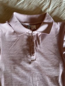 Cute Pink Polo Top