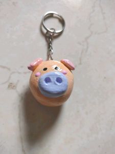 Cute Clay Keychain &amp; Fridge Magnet Combo