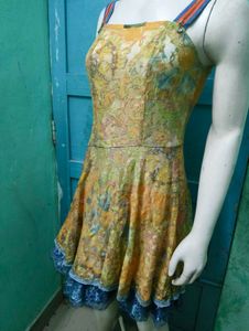 Floral Lace Mini Dress