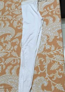 . W Abstract Kurta +  White Legging Combo