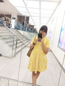 Yellow Floral Summer Dress