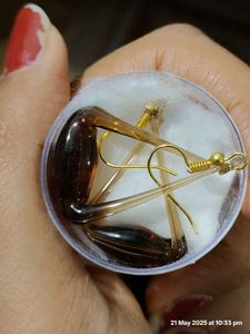 Brand New Unused Unique Glass Earrings