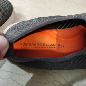 Grey Laceless Walking Shoes UK7