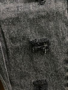 Distressed charcoal Denim Jeans