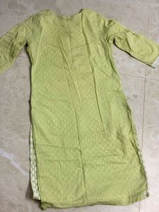 Embroidered Green Kurta