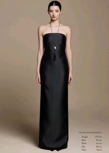 Elegant Black Gown with Cape