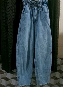 Ice Blue Baggy Jeans