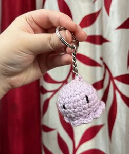 Cute Crochet Octopus Keychain