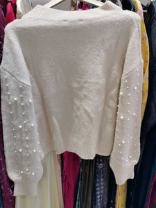 Beautiful Winter Sweater Crop Top