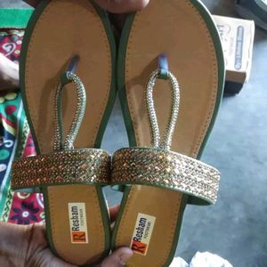 Resham Rhinestone Embellished Sandals