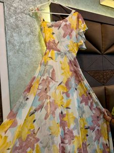 Floral One-Shoulder Maxi Dress