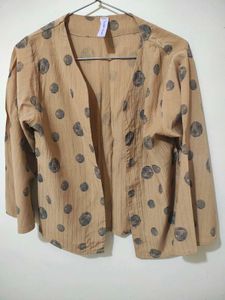 Cute Polka Dot Tank Top With Jacket