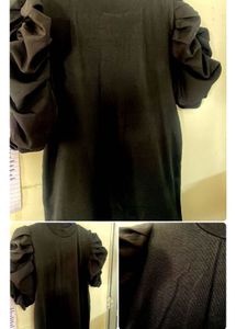 Black Puff Sleeve Dress