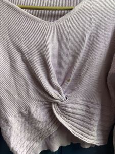 Lavender Crop sweatshirt