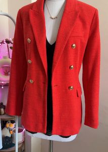 Red Tweed Blazer
